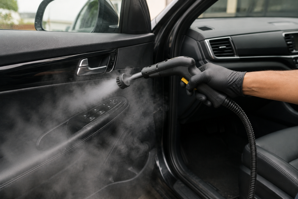 Steam Wash: Deep Cleaning for a Spotless, Sanitized & Fresh Vehicle